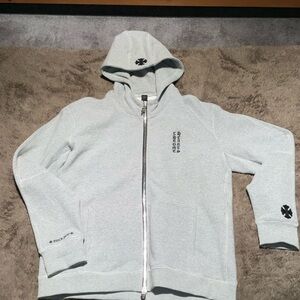 Chrome Hearts F*** You Zip up Hoodie with Leather Patches